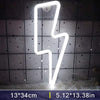 LED Home Neon Lightning Shaped Sign Neon Fulmination Light USB Decorative Light Wall Decor for Kids Baby Room Wedding Party