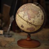 World Globe Mapa Home Decor Accessories Globe Earth  5 Inch Vintage Wooden Globe Ornaments World Map Geography Office Desk Decor