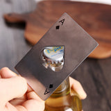 Novelty Bottle Opener Spades A Poker Playing Card Ace Beer Opener Bottles Lid Remover for Bars Party Restaurant Tool Gift