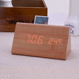 Minimalist Triangular LED Table Alarm Clock