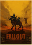 Fallout 3 4 Game Poster Home Furnishing decoration Highend Kraft paper  Poster Game Drawing core Wall art for home/bar