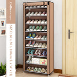 Multi-layer Simple Shoe Cabinet DIY Assembled Space-saving Shoe Organizer Shelf Home Dorm Storage Closet Dustproof Shoes Rack
