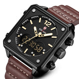 Square Dual Display Military Watch