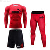 Branded Men's Clothing Suits Winter Thermal underwear Workout Clothing Compression tights Fitness T-shirt Quick dry Tracksuit