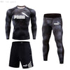 Branded Men's Clothing Suits Winter Thermal underwear Workout Clothing Compression tights Fitness T-shirt Quick dry Tracksuit