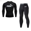 Branded Men's Clothing Suits Winter Thermal underwear Workout Clothing Compression tights Fitness T-shirt Quick dry Tracksuit