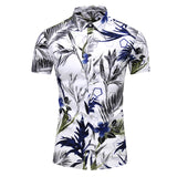Fashion 9 Style Design Short Sleeve Casual Shirt Men's Print Beach Blouse 2021 Summer Clothing Plus Asian Size M-XXXL 4XL 5XL
