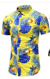 Fashion 9 Style Design Short Sleeve Casual Shirt Men's Print Beach Blouse 2021 Summer Clothing Plus Asian Size M-XXXL 4XL 5XL