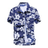2021 Fashion Mens Short Sleeve Hawaiian Shirt Fast drying Plus Size Asian Size M-5XL Summer Casual Floral Beach Shirts For Men