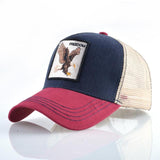 Baseball Caps Men Snapback Hip Hop Hats With Animals Patch Streetwear lovers' Trucker Caps Women Breathable Mesh Visor Bones