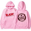 RAW Fashion Hoodie Men's Sweatshirt Polar Fleece Hooded Harajuku Hip Hop Casual Men's Ladies Hoodie High Quality Pullover Hoodie
