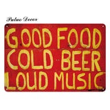 Putuo Decor Beer Metal Sign Plaque Metal Vintage Pub Funny Tin Sign Wall Decor for Pub Club Man Cave Bar Decoration Tin Plates