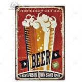 Beer Metal Tin Sign