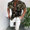 Summer Men's Printed Hawaii Casual Shirts 2021 Brand Streetwear Men's Clothing Cardigan High-End Short Sleeve Dress Shirt