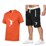 Summe Men's Brand Sportswear Shorts Set Short Sleeve Breathable T-Shirt And Shorts Casual Wear Men's Basketball Training Suit