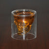 Glass Skull Head Cup Vodka Whiskey Wine Tea Drinking Bottle Decanter