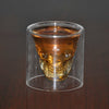 Glass Skull Head Cup Vodka Whiskey Wine Tea Drinking Bottle Decanter