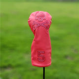 SKULL Golf Woods Headcovers  Covers For Driver Fairway Putter 135H Clubs Set Heads PU Leather Unisex