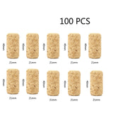 50 100 Pcs Wine Corks Stopper Reusable Functional Portable Sealing Stopper for Bottle Bar Tools Kitchen AccessoriesWine Bottle