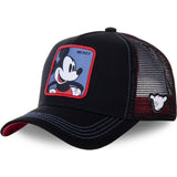 High Quality Animal Cartoon Mickey Disney Anime Snapback Baseball Cap Men Women Hip Hop Dad Mesh Trucker Hat Dropshipping