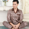 Mens Designer Pajamas for Men Nightwear Long Sleeve Sleep Tops Trousers Thin Ice Silk Pajamas Men Sleepwear Set Pijama Set