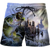 NEW Summer Men's Shorts Fashion Hot Funny Fish 3D Surfing Short Beach Short Men Casual Quick Dry Sports Pants Swimwear Beachwear