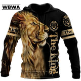 Brand Fashion Autumn lion Hoodies White Tiger Skin 3D All Over Printed Mens Sweatshirt Unisex Zip Pullover Casual Jacket