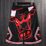 2021 New American Style Basketball Pants Warriors Raptors Sports Training Men's Loose Oversized Sports Shorts Basketball Pants