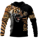 The Tiger 3D Printed Men's Sweatshirt Hoodies Set Men's Lion Tracksuit/Pullover/Jacket/Pants Sportswear Autumn Winter Male Suit
