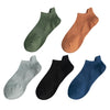 5 Pairs Man Cotton Short Socks Fashion Breathable Mesh Men Comfortable Solid Color Casual Ankle Sock Pack Male Street Fashions