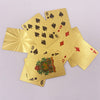 24K Gold Playing Cards Plastic Poker Game Deck Foil Pokers pack Magic Cards Waterproof Card Gift Collection Gambling Board Game