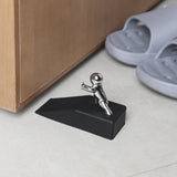C5AD Zinc Alloy Little and Man with Non-slip Rubber Bases Door Stop Safe Anti-collision Door Stopper Novelty Decorative