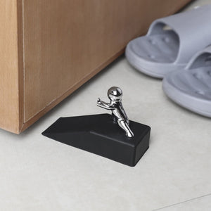 C5AD Zinc Alloy Little and Man with Non-slip Rubber Bases Door Stop Safe Anti-collision Door Stopper Novelty Decorative