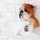 Novelty 3D Toilet paper holder resin  simulation dog / bear / cat toilet roll holder bathroom accessories